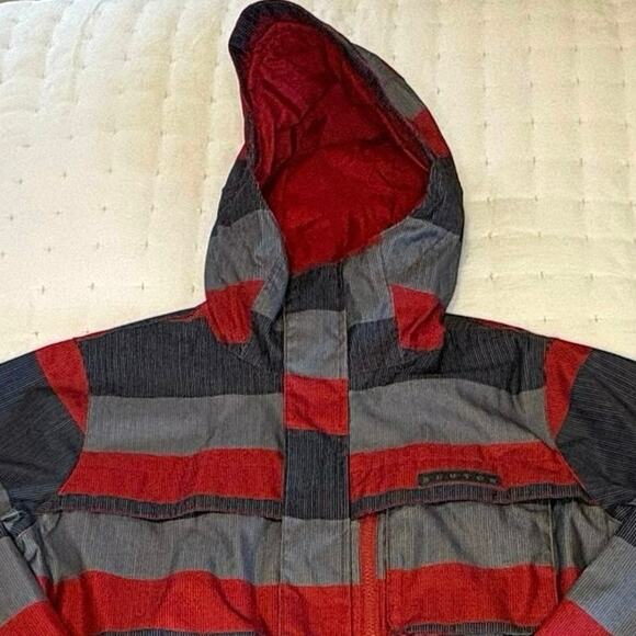 Burton Snowboards DRYRIDE Jacket Men’s S | Gray Red Ski Coat - Picture 4 of 12